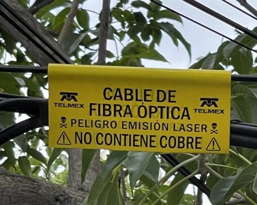 etiqueta fibra optica